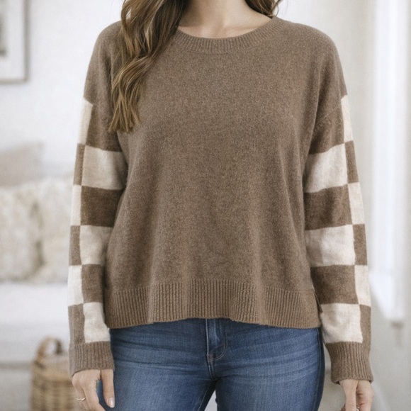 Blu Pepper Sweaters - Blu Pepper Cozy Brown Sweater